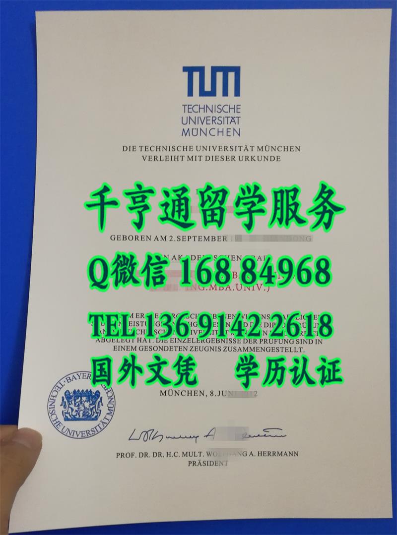 德国慕尼黑工业大学毕业证案例分享 Technische Universität München diploma