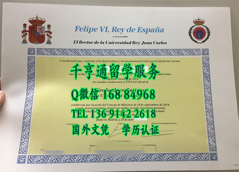 西班牙胡安卡洛斯国王大学毕业证，UNIVERSIDAD REY JUAN CARLOS diploma degree