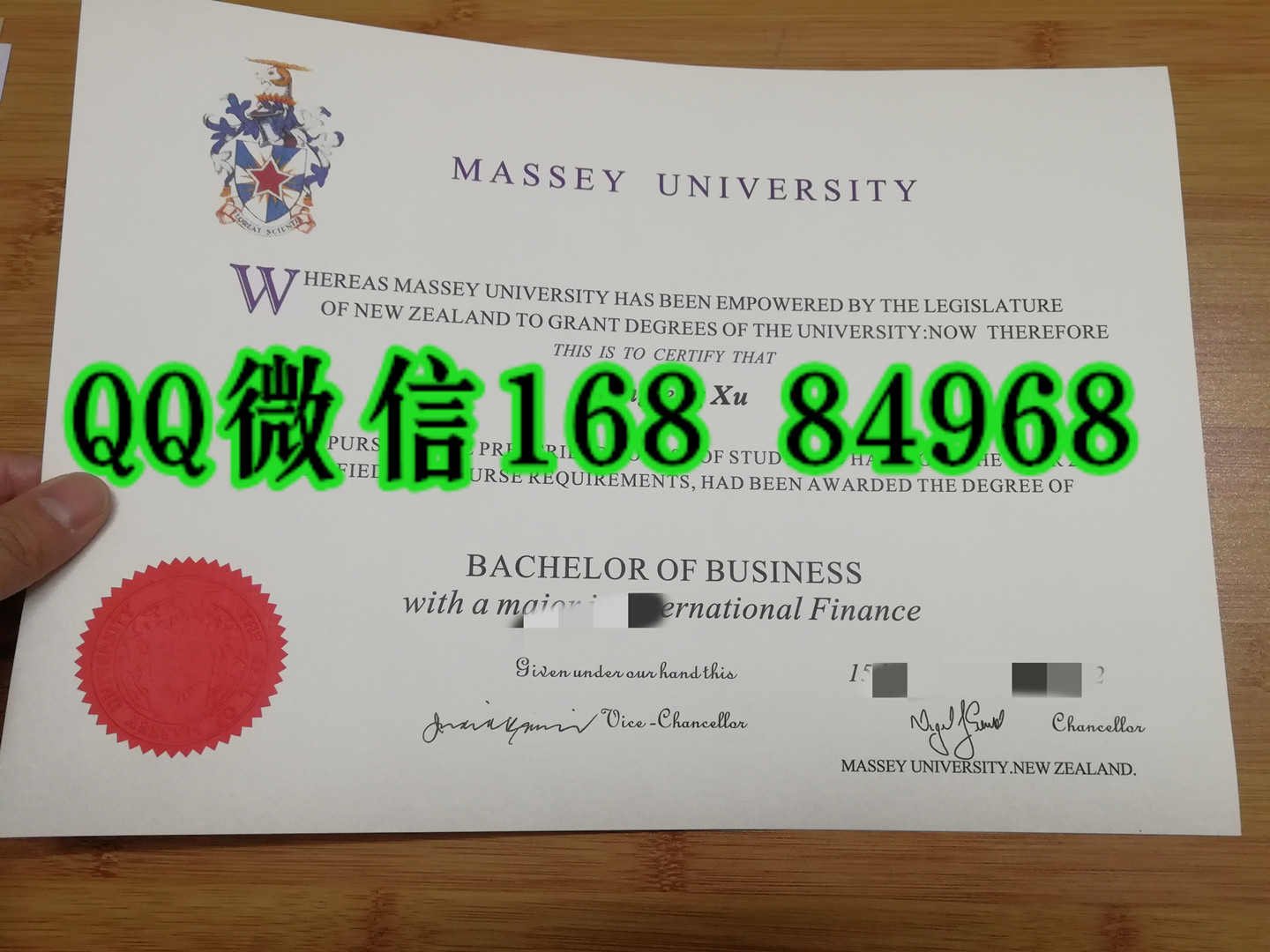 新西兰梅西大学毕业证实拍，Massey University diploma degree新西兰文凭服务