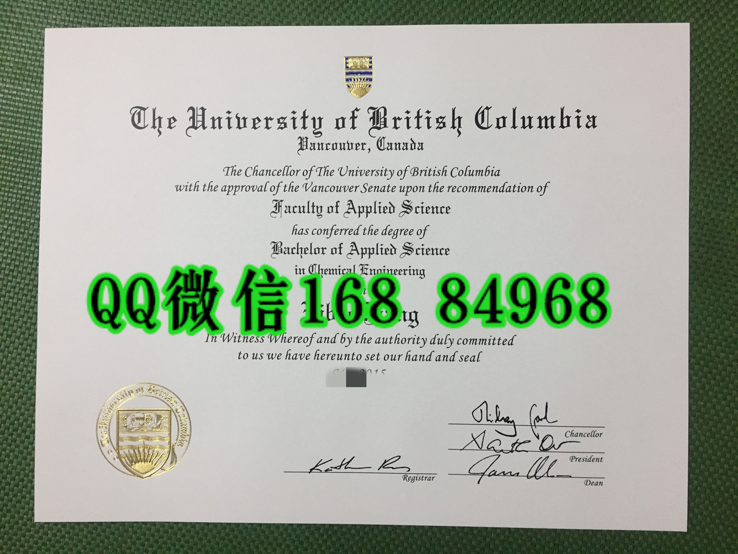 加拿大UBC大学毕业证复制，英属哥伦比亚大学毕业证案例University of British Columbia diploma