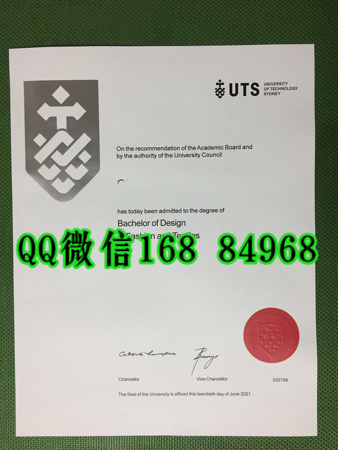 定制悉尼科技大学成绩单University of Technology Sydney transcript