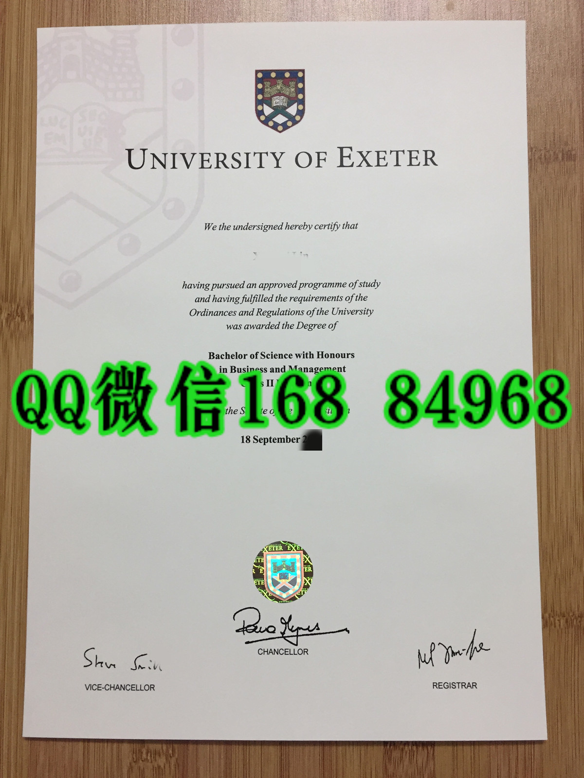 英国埃克塞特大学毕业证学位实拍，exeter university diploma degree