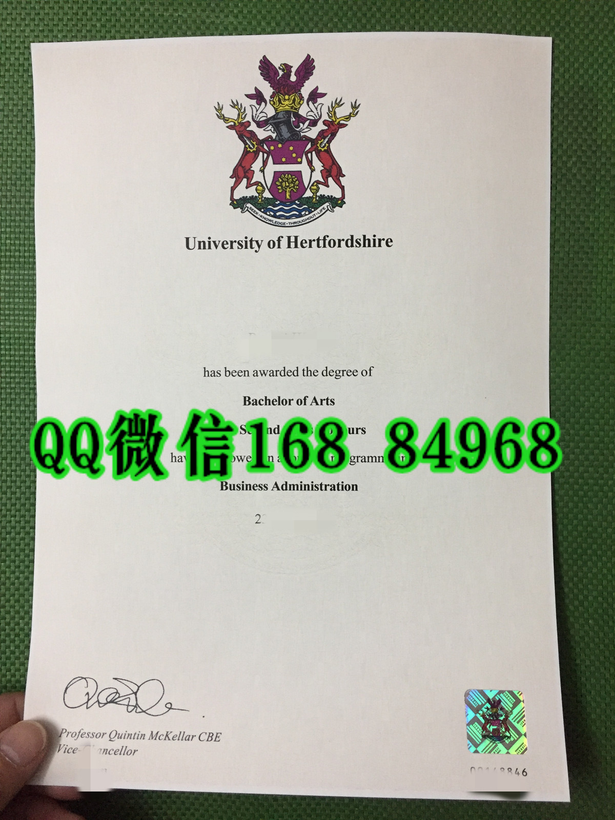 英国赫特福德大学毕业证实拍，hertfordshire university diploma degree