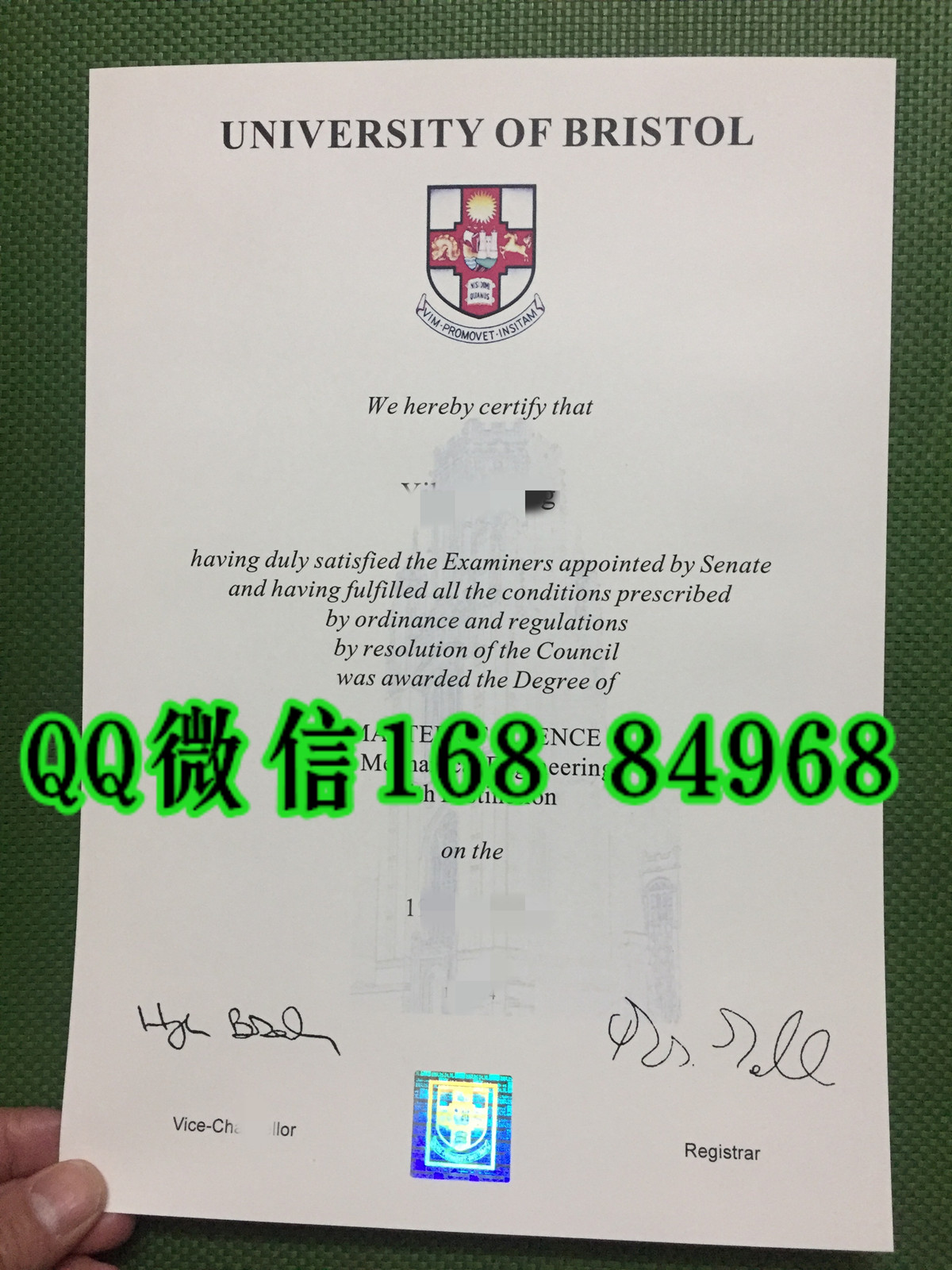 最新版本：英国布里斯托大学文凭毕业证，University of Bristol diploma degree