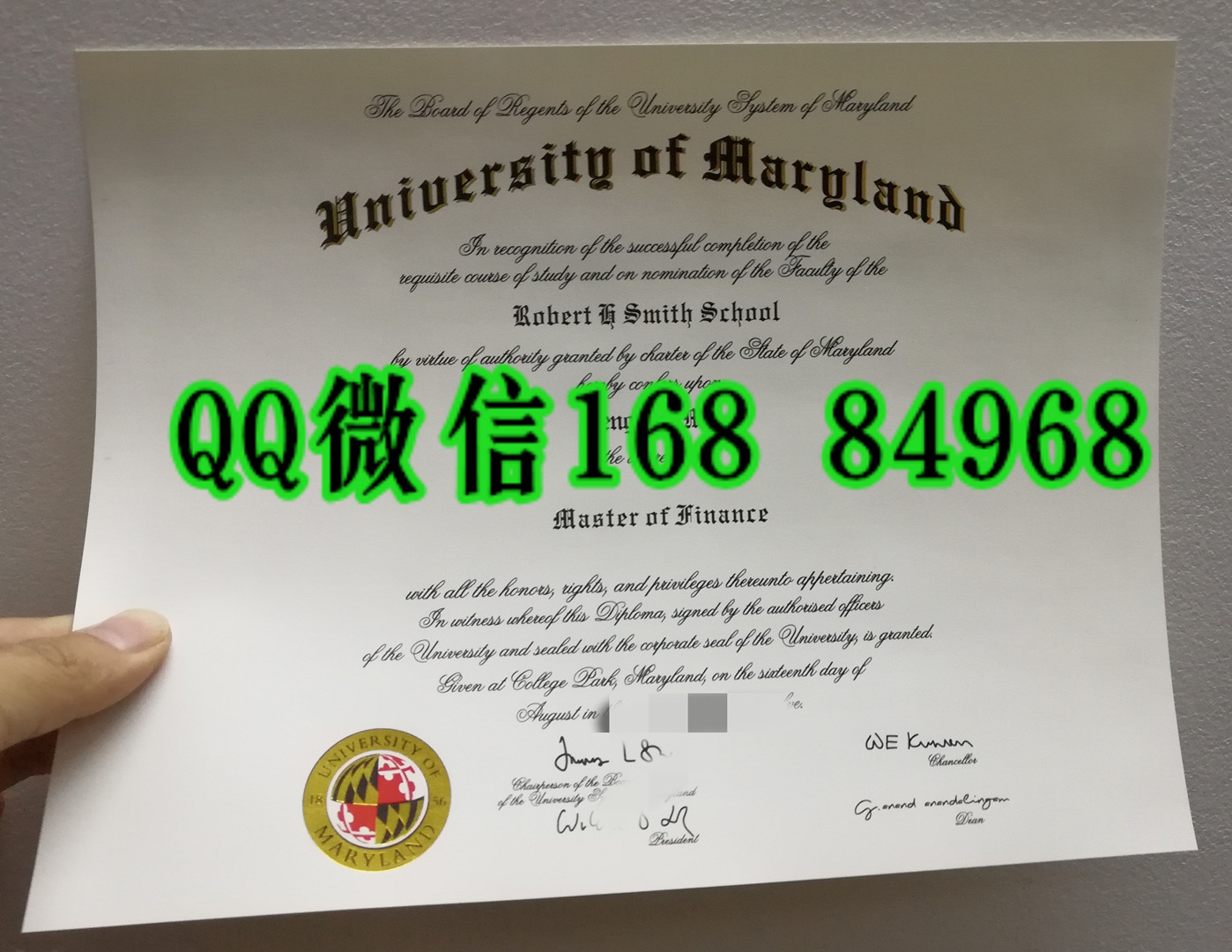 复制：美国马里兰大学毕业证，University of Maryland diploma degree