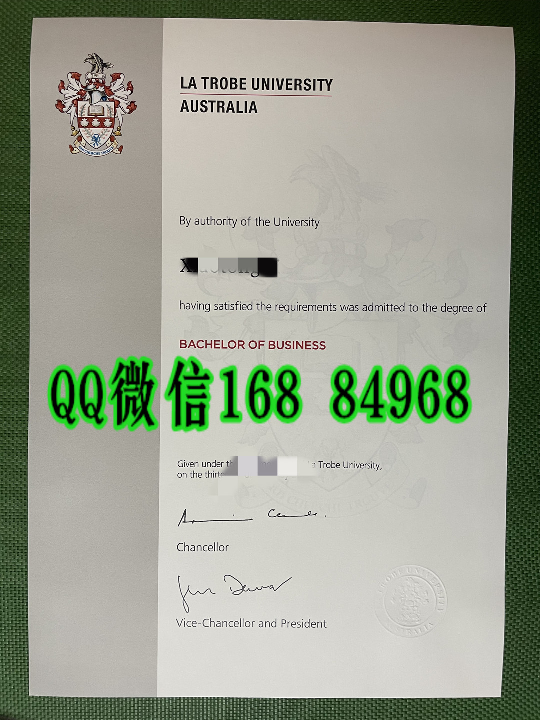 澳大利亚拉筹伯大学毕业证成绩单，la trobe university diploma degree