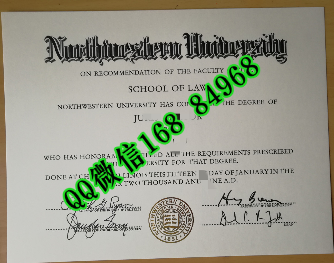 美国西北大学毕业证成绩单，Northwestern University diploma certificate