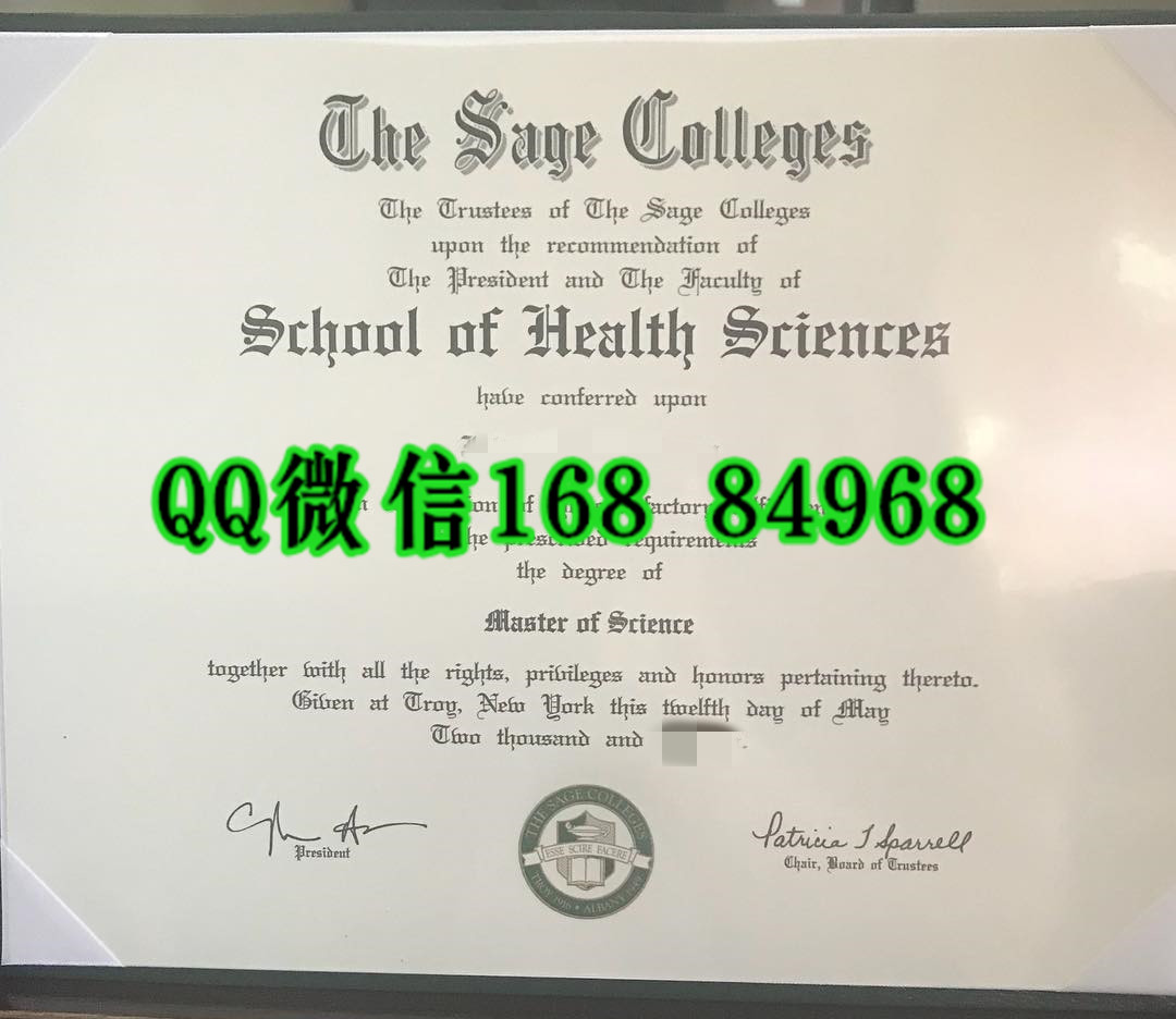 美国塞奇学院毕业证成绩单，The Sage Colleges diploma certificate