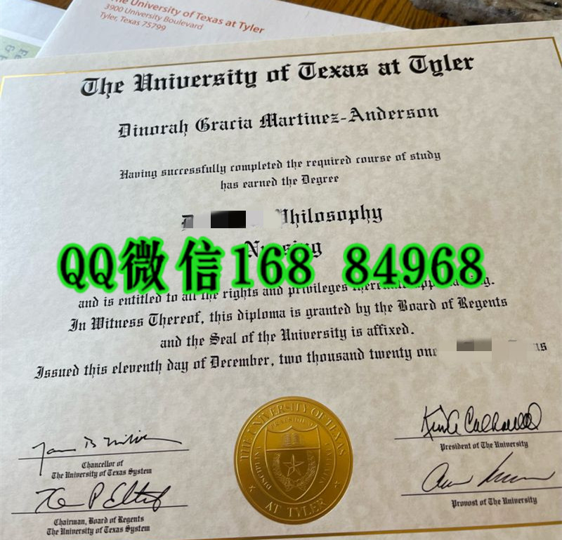 美国德克萨斯大学泰勒分校毕业证，The University of Texas at Tyler diploma certificate