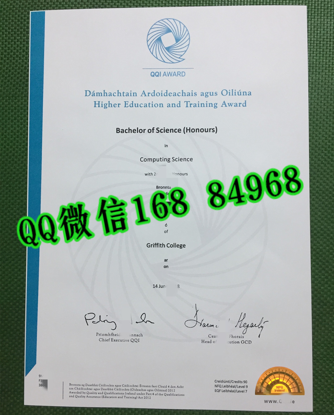 爱尔兰格里菲斯学院毕业证防伪，Griffith College Dublin diploma degree