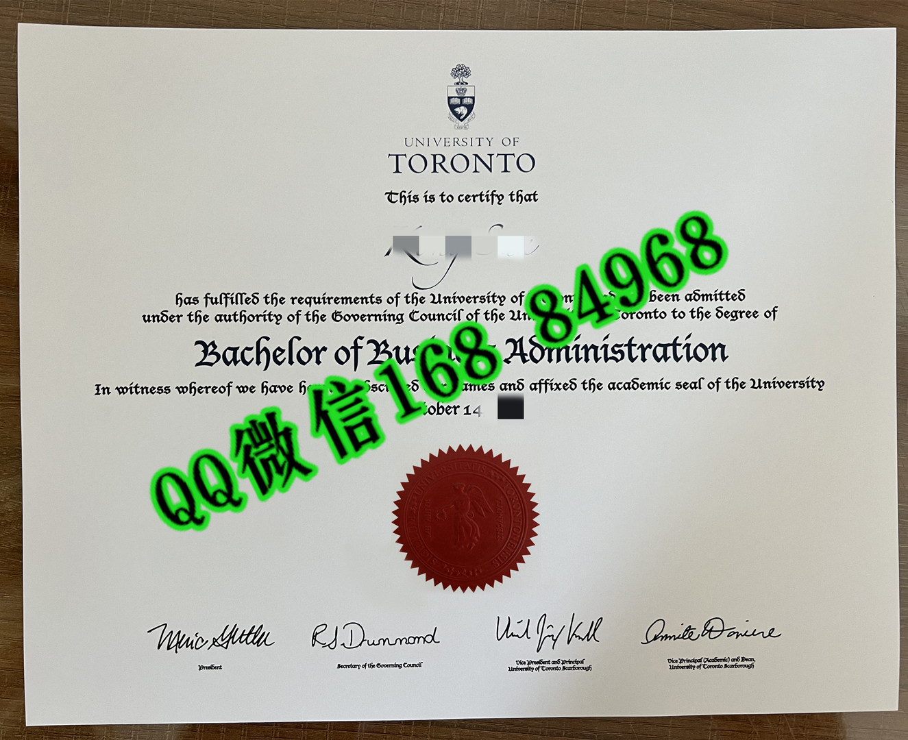 加拿大多伦多大学毕业证成绩单，加拿大文凭成绩单制作