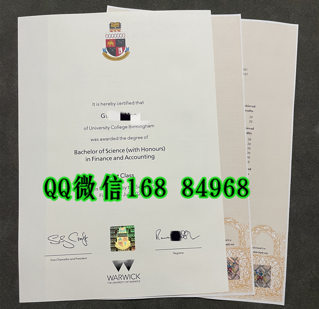 2023年英国华威大学学位证书，英国华威大学文凭样式