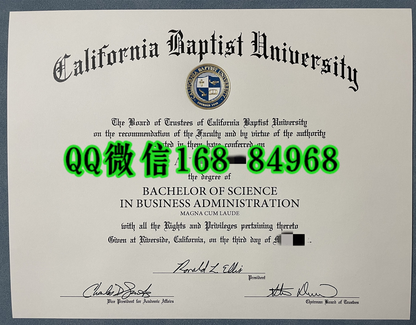 美国加州浸会大学California Baptist University毕业证，California Baptist University diploma