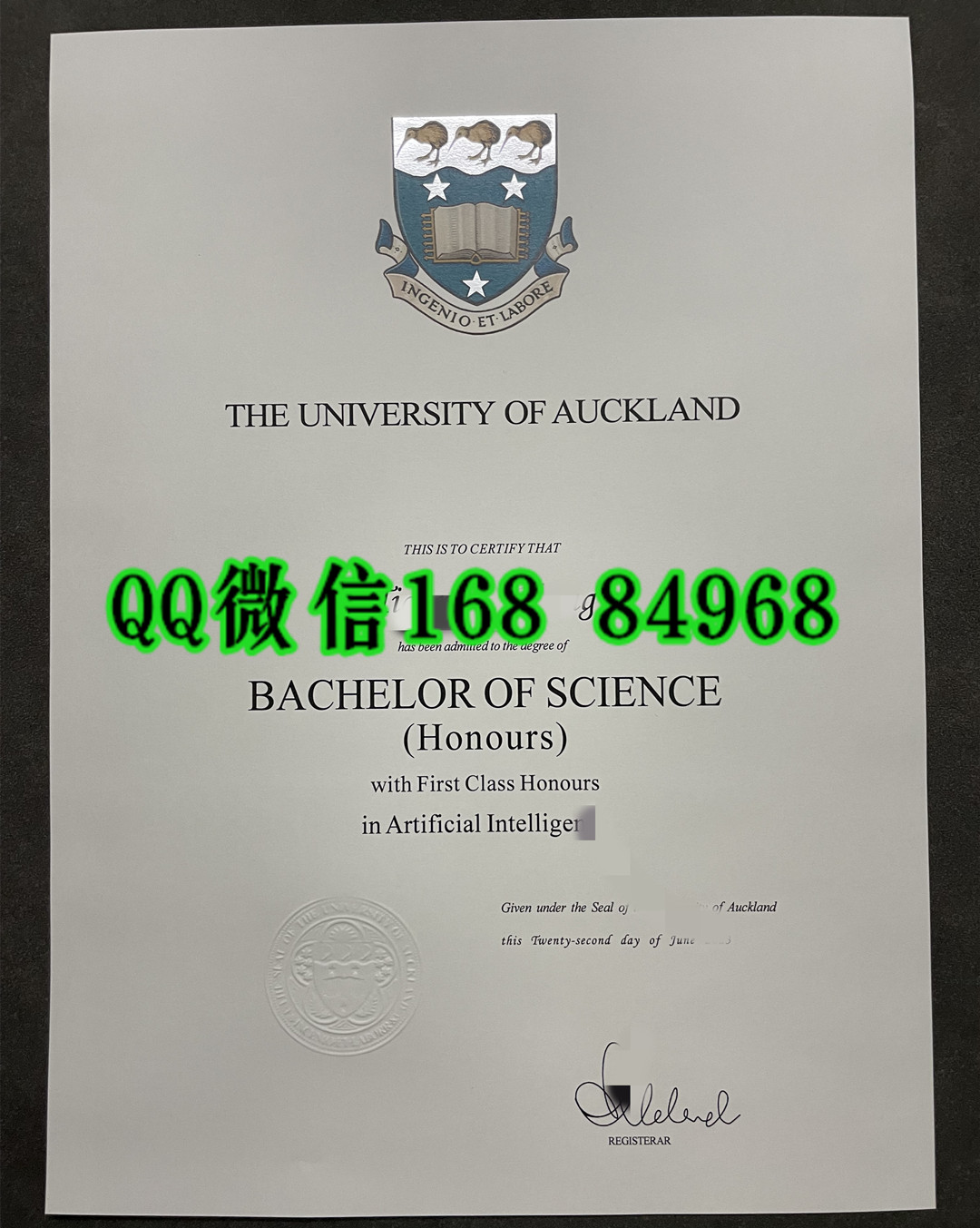 新西兰奥克兰大学毕业证，University of Auckland diploma degree