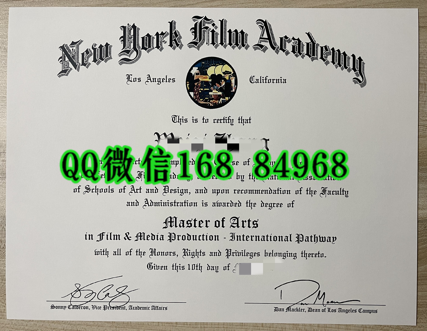 美国纽约电影学院new york film academy毕业证学位证，new york film academy diploma