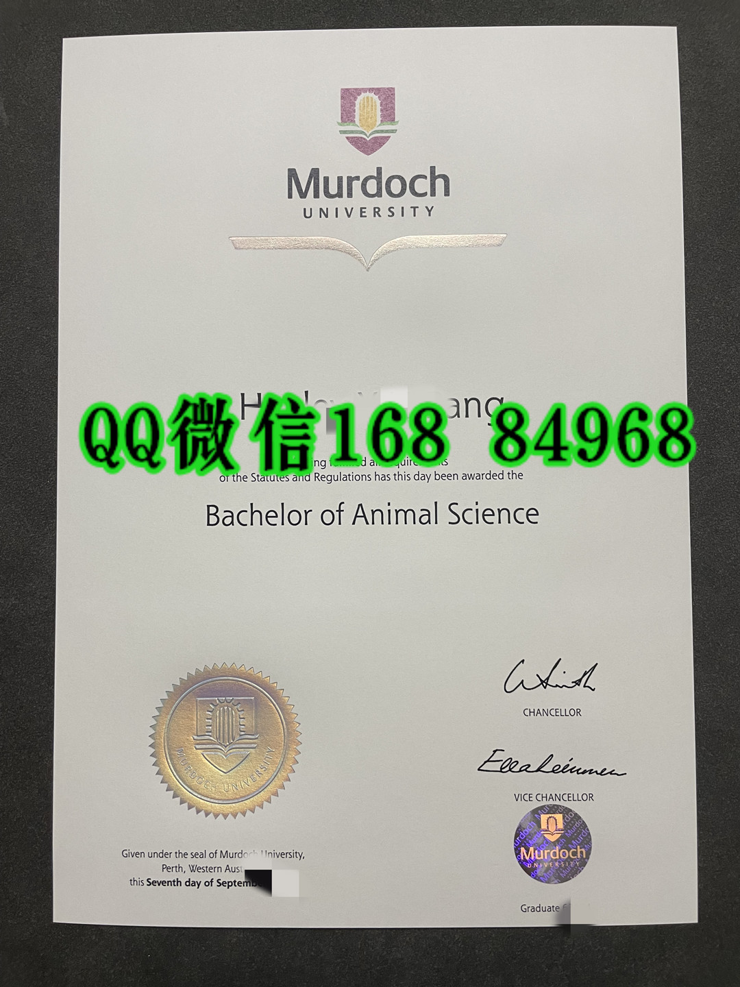 澳洲莫道克大学mordoch university毕业证，mordoch university diploma
