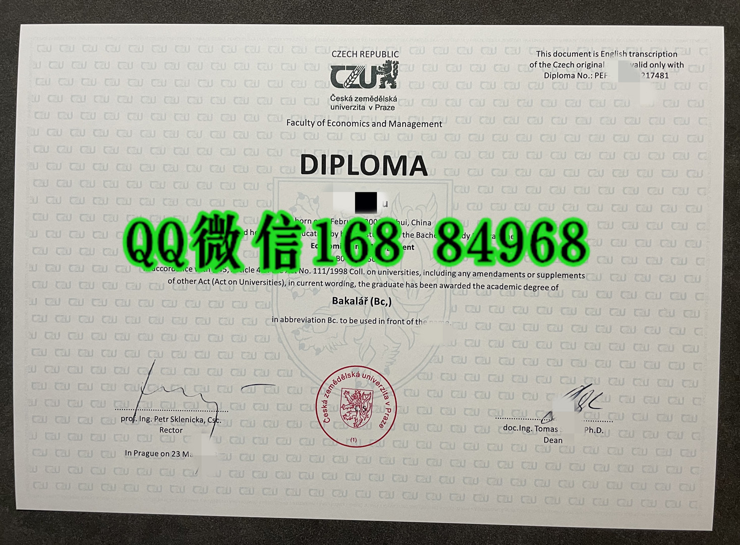 捷克生命科学大学毕业证学位证，Czech University of Life Sciences Prague diploma