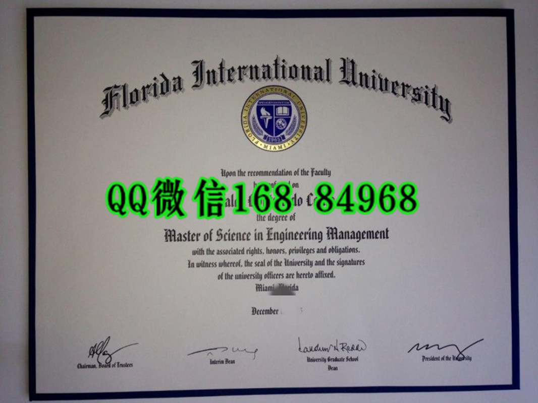 美国佛罗里达国际大学毕业证Florida International University diploma