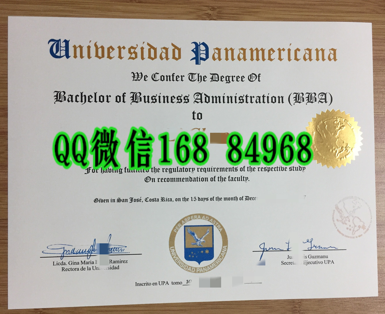墨西哥泛美大学毕业证学位证模版，universidad panamericana diploma certificate