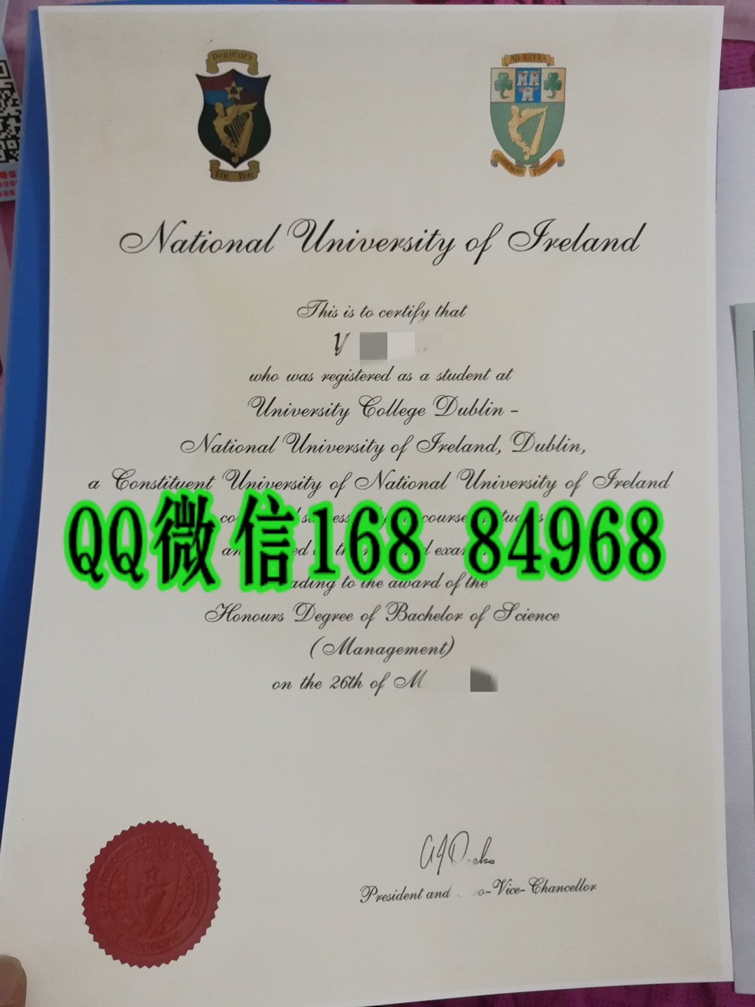 爱尔兰university college dublin毕业证，university college dublin diploma