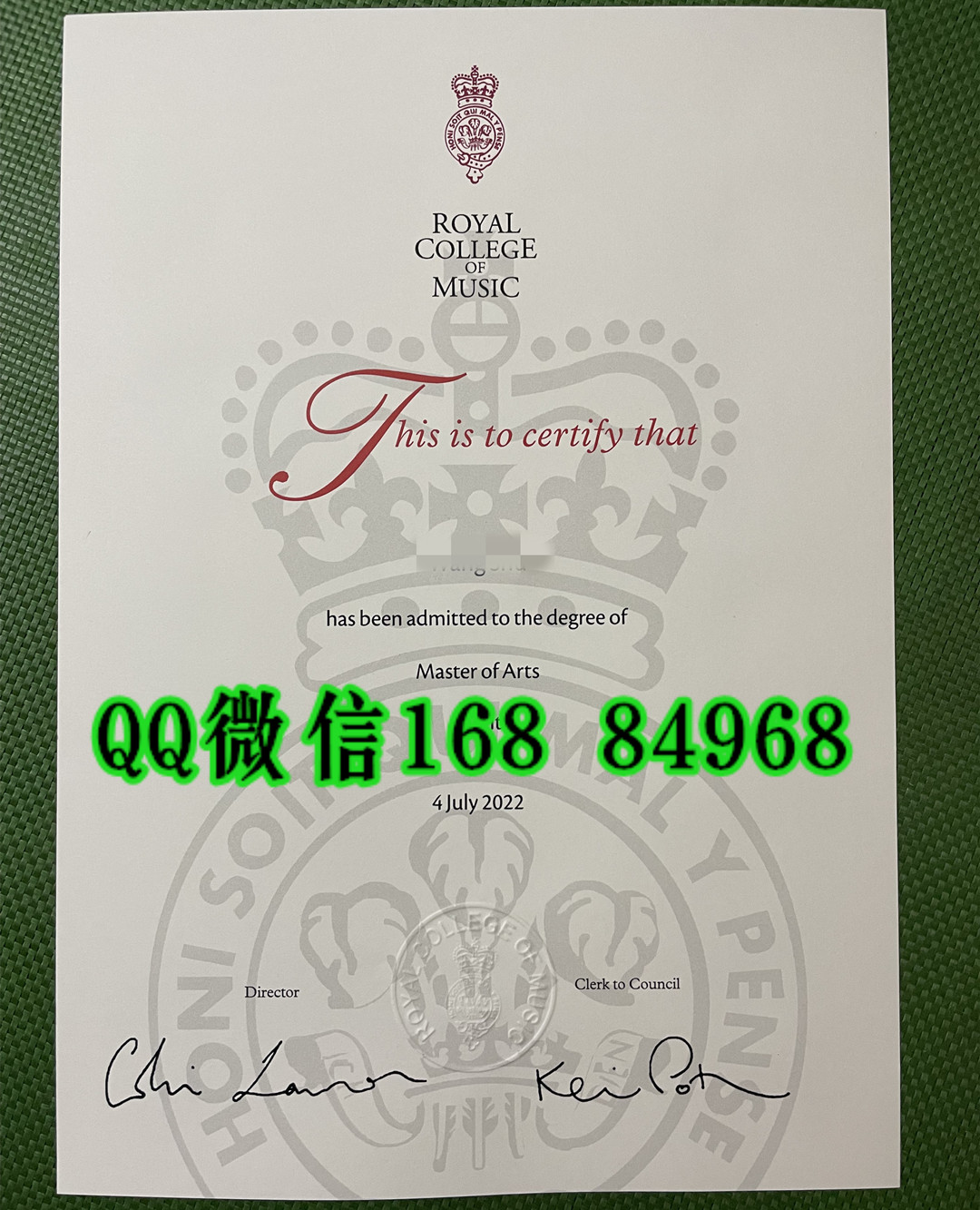 英国皇家音乐学院学位毕业证(royal academy of music diploma)