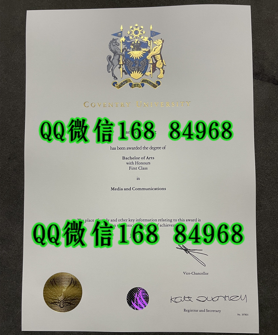 英国考文垂大学Coventry毕业证成绩单留才认证，Coventry University degree