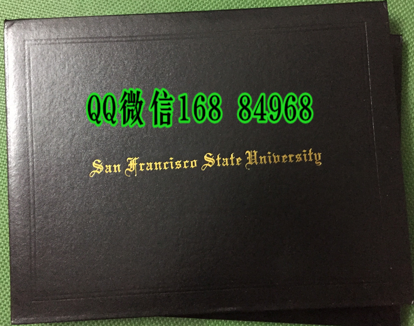 旧金山州立大学毕业证和外壳，San Francisco State University diploma certificate