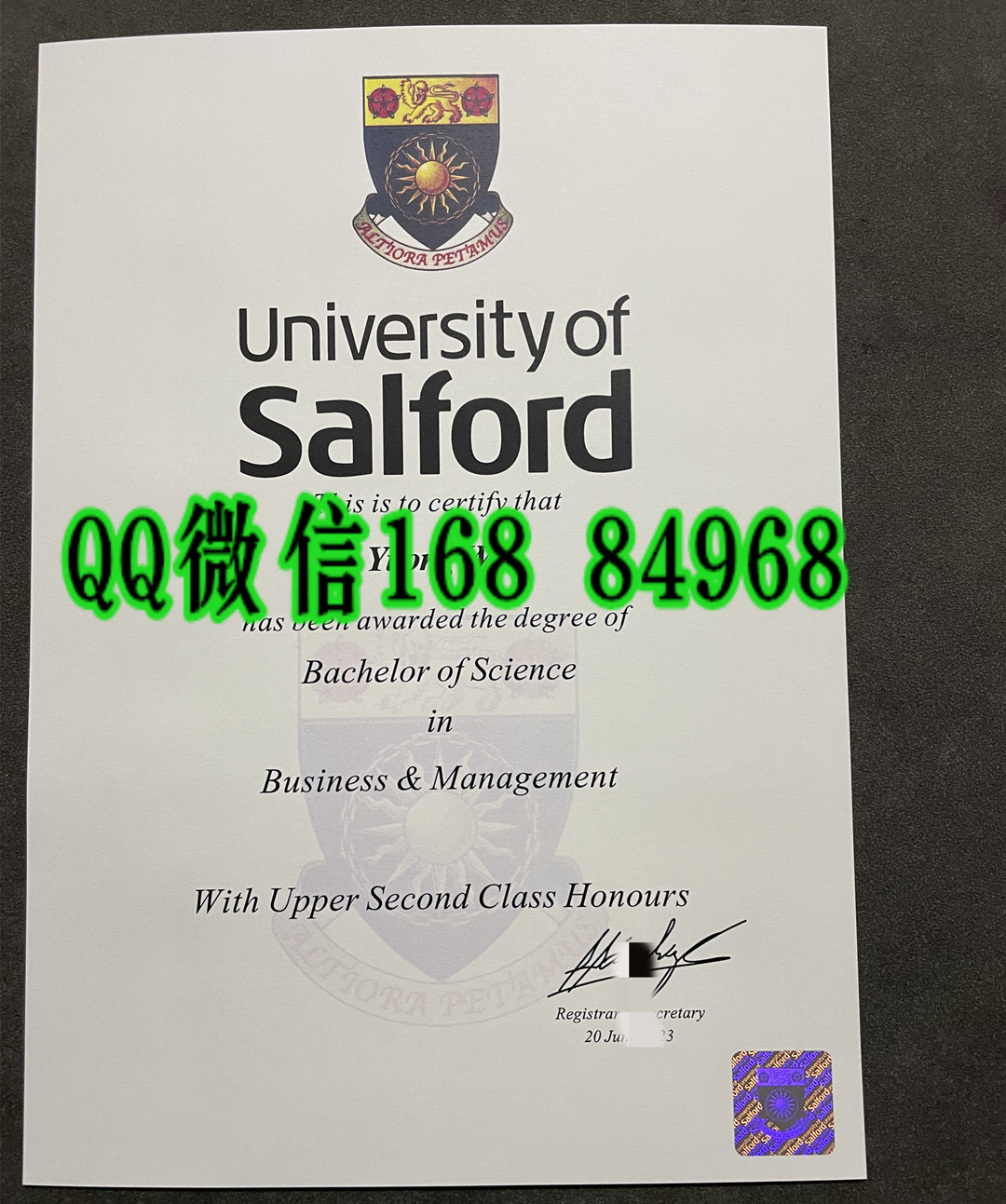 英国索尔福德大学salford university毕业证，salford university diploma degree