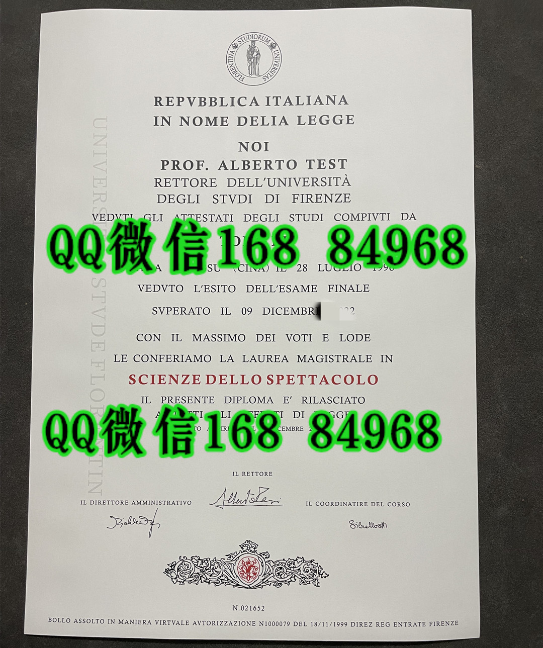 意大利佛罗伦萨大学毕业证学位证,意大利佛罗伦萨大学成绩单