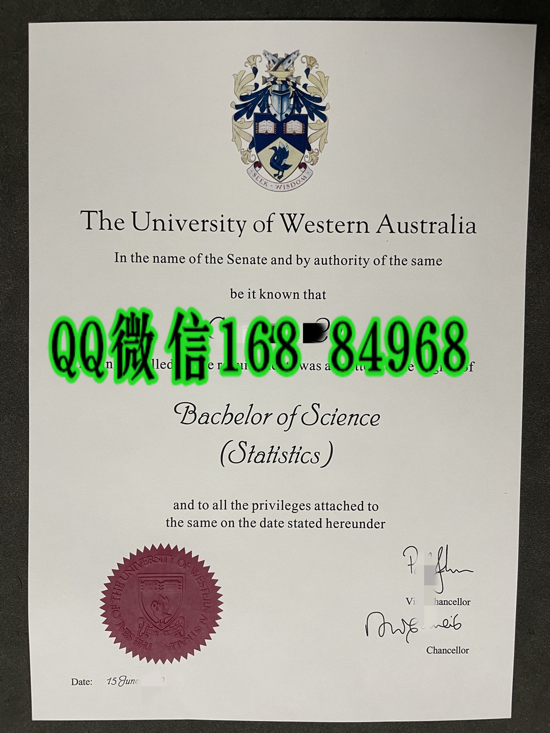 西澳大学毕业证学位证，University of Western Australia diploma degree