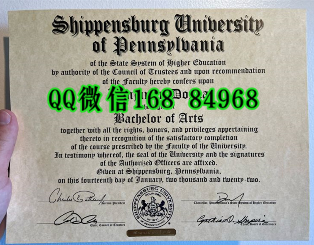 美国宾夕法尼亚州希彭斯堡大学毕业证成绩单，Shippensburg University of Pennsylvania diploma degree