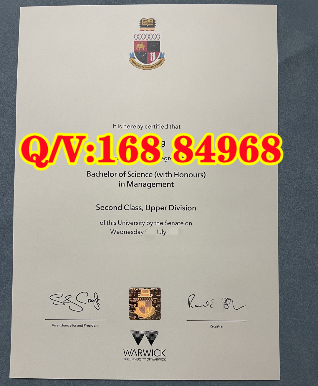 华威大学毕业证管理学理学荣誉学士学位证书解读|Warwick BSc Management 2:1 学位等级、课程与就业前景
