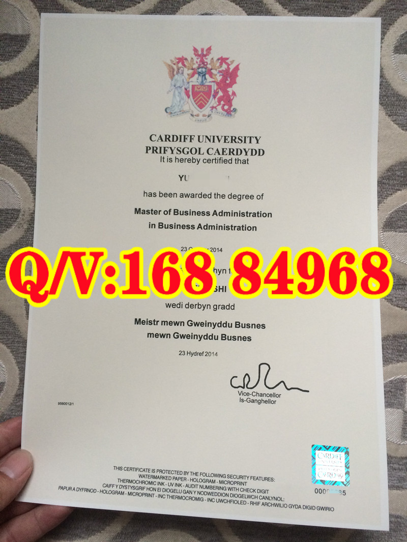 卡迪夫大学毕业证工商管理 MBA 硕士学位证书|2014 英国原版双语硕士毕业证